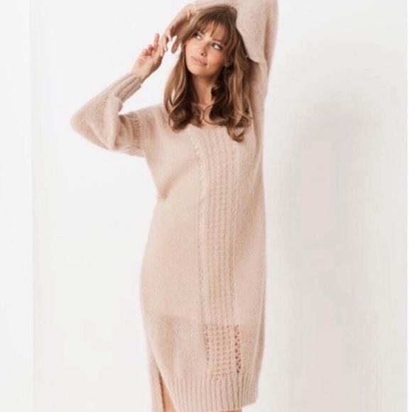 Spell and the gypsy sweater dress women’s small medium s/m mohair knit wool - Picture 1 of 11